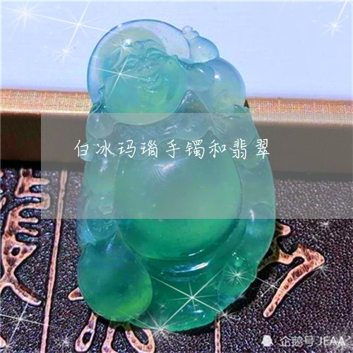 白冰玛瑙手镯和翡翠/2023041318381