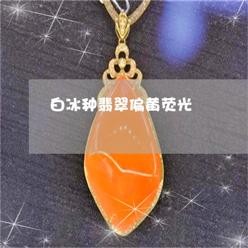 白冰种翡翠偏黄荧光/2023041369282 白冰种翡翠偏黄荧光/2023041369282