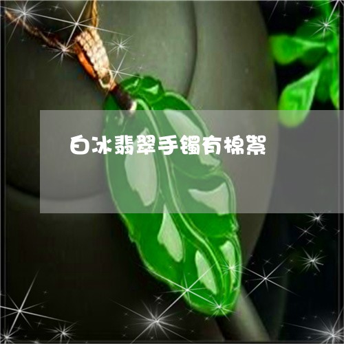 白冰翡翠手镯有棉絮/2023041329369