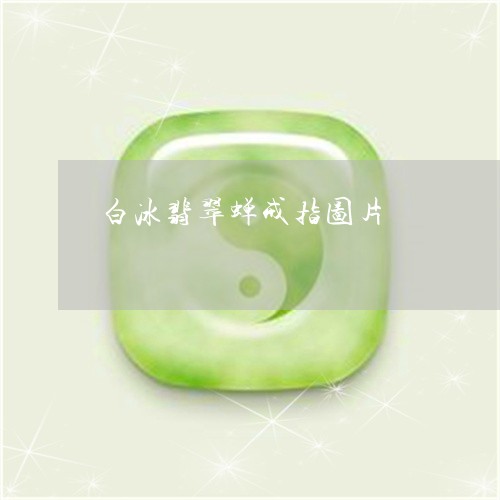 白冰翡翠蝉戒指图片/2023041310563