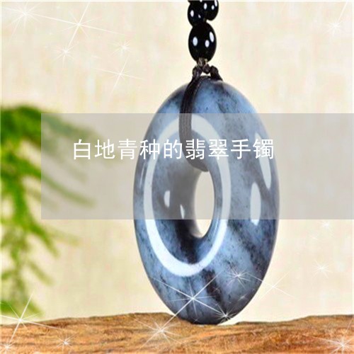 白地青种的翡翠手镯/2023041321392 白地青种的翡翠手镯/2023041321392