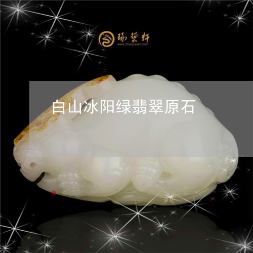 白山冰阳绿翡翠原石/2023041374925 白山冰阳绿翡翠原石/2023041374925
