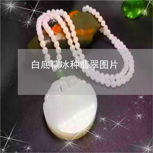 白底糯冰种翡翠图片/2023041383702