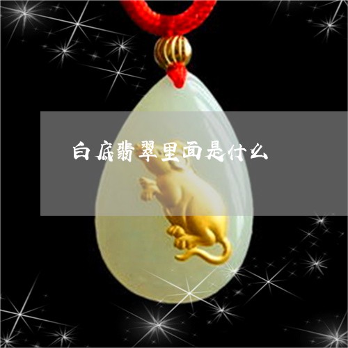 白底翡翠里面是什么/2023041349492