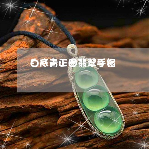 白底青正圈翡翠手镯/2023041362506