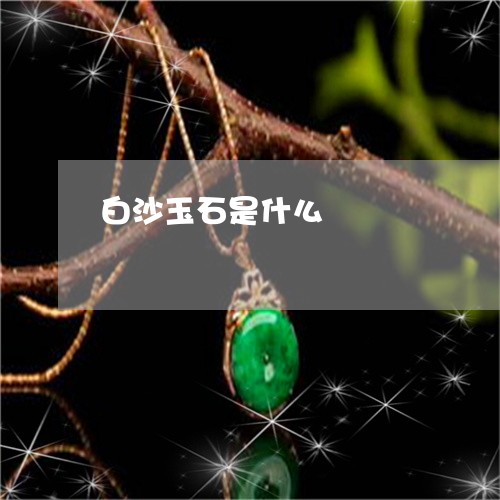 白沙玉石是什么/2023033004930
