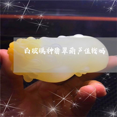 白玻璃种翡翠葫芦值钱吗/2023061965017