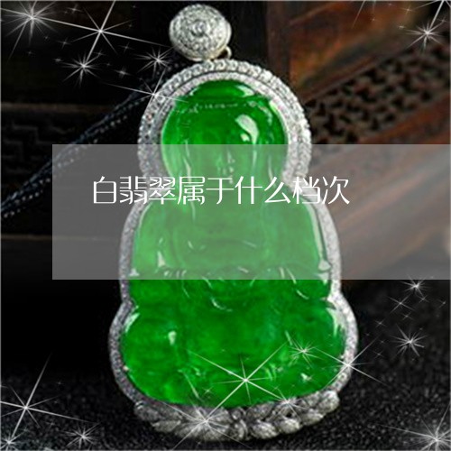 白翡翠属于什么档次/2023041374726 白翡翠属于什么档次/2023041374726