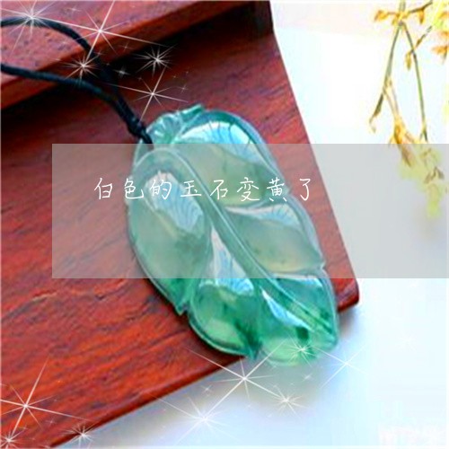 白色的玉石变黄了/2023031596161