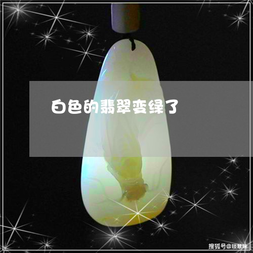 白色的翡翠变绿了/2023031529614 白色的翡翠变绿了/2023031529614