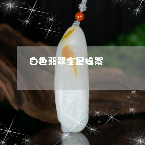白色翡翠全是棉絮/2023031576169