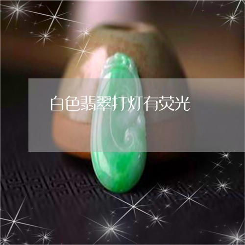 白色翡翠打灯有荧光/2023041319360 白色翡翠打灯有荧光/2023041319360