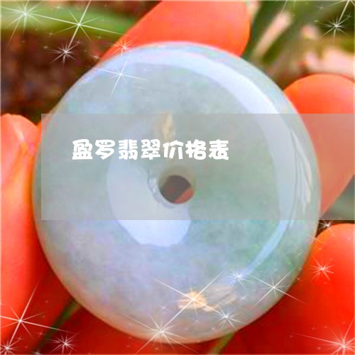 盈罗翡翠价格表/2023032995028 盈罗翡翠价格表/2023032995028