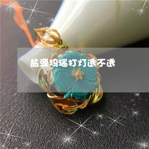 盐源玛瑙打灯透不透/2023041383848