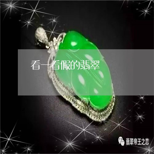 看一看假的翡翠/2023032819370 看一看假的翡翠/2023032819370