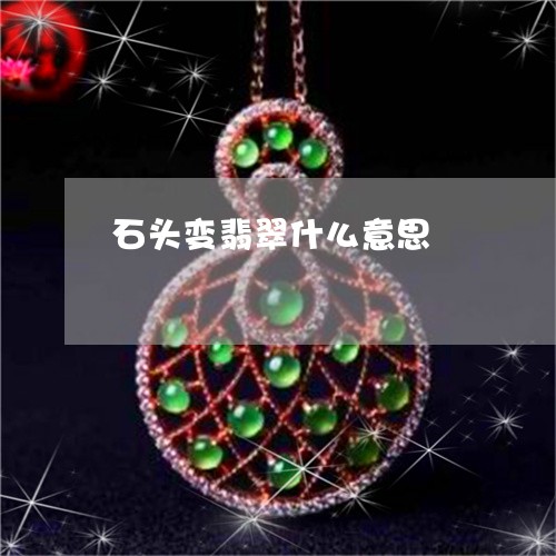 石头变翡翠什么意思/2023041373805 石头变翡翠什么意思/2023041373805