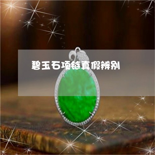 碧玉石项链真假辨别/2023041314268 碧玉石项链真假辨别/2023041314268