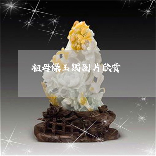 祖母绿玉镯图片欣赏/2023041462847