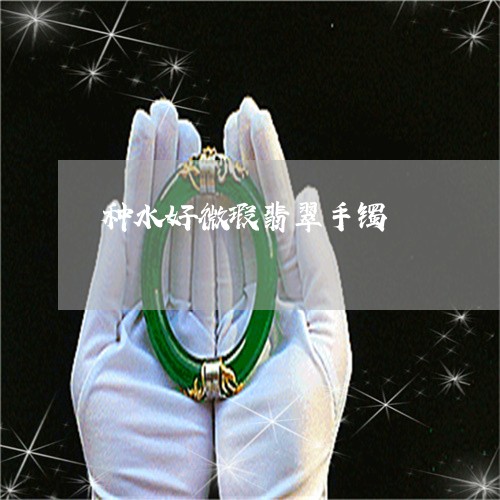 种水好微瑕翡翠手镯/2023041420837