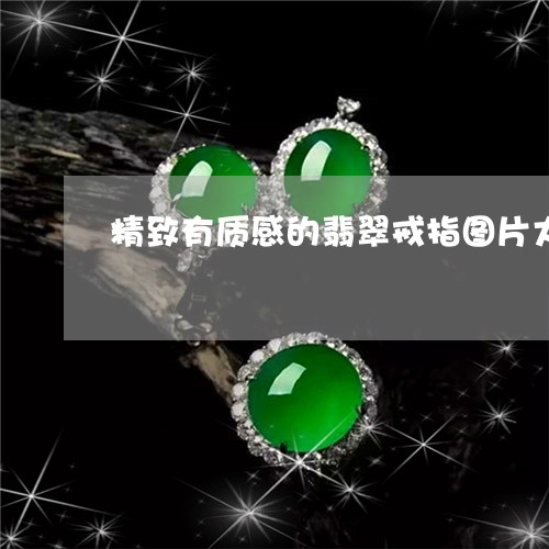 精致有质感的翡翠戒指图片大全/2023071261391