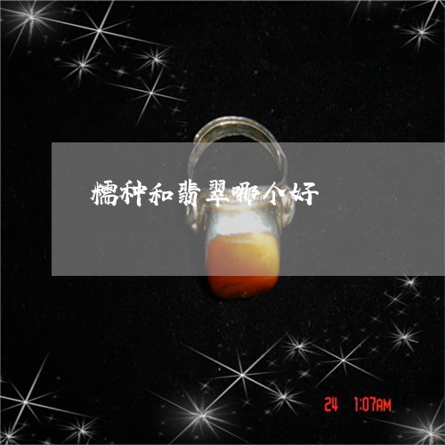 糯种和翡翠哪个好/2023031564827