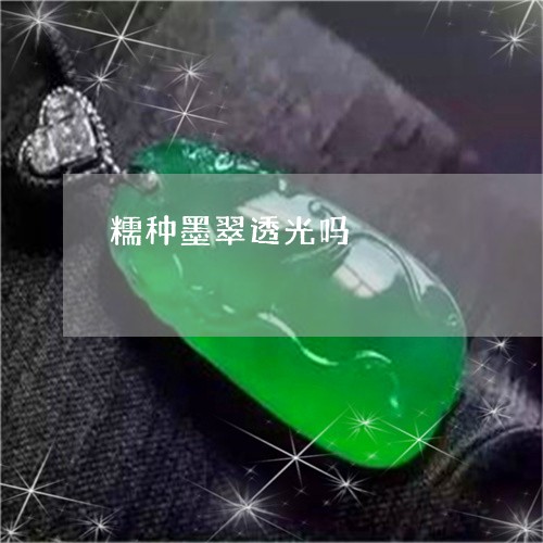 糯种墨翠透光吗/2023032873626 糯种墨翠透光吗/2023032873626
