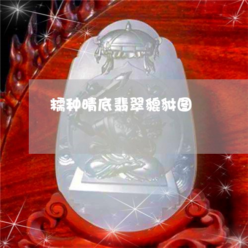 糯种晴底翡翠貔貅图/2023041305136
