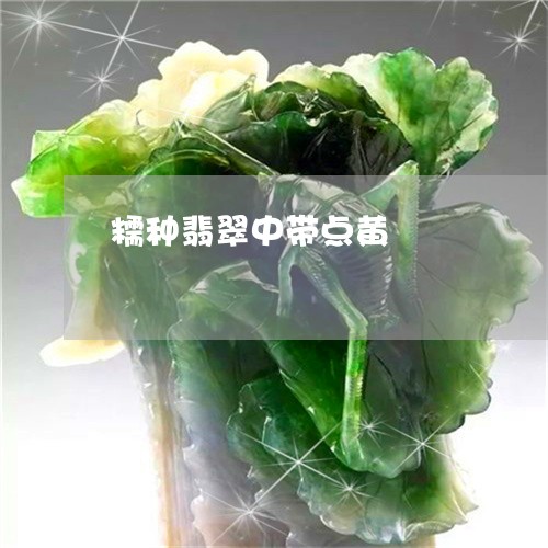 糯种翡翠中带点黄/2023031577340