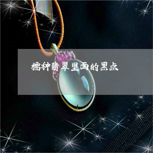 糯种翡翠里面的黑点/2023041375240