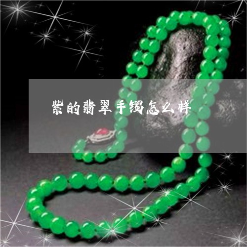 紫的翡翠手镯怎么样/2023041336059
