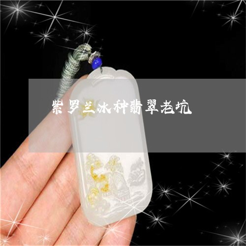 紫罗兰冰种翡翠老坑/2023041364139