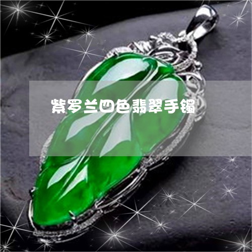 紫罗兰四色翡翠手镯/2023041305058 紫罗兰四色翡翠手镯/2023041305058