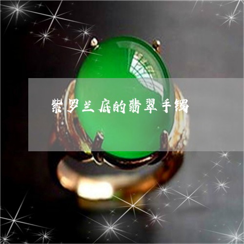 紫罗兰底的翡翠手镯/2023041334129 紫罗兰底的翡翠手镯/2023041334129