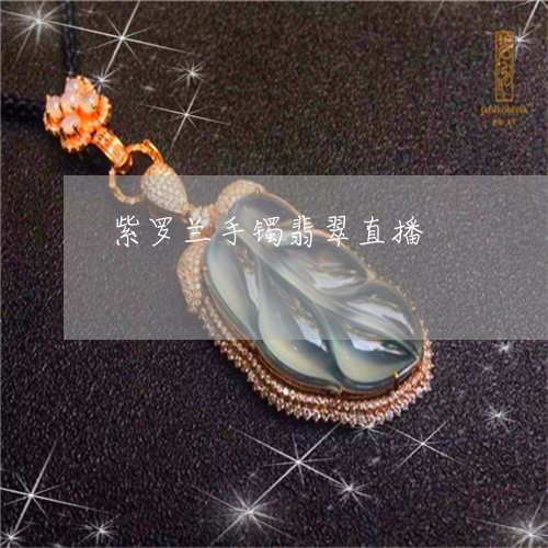 紫罗兰手镯翡翠直播/2023041377270