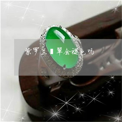 紫罗兰翡翠会褪色吗/2023041371805 紫罗兰翡翠会褪色吗/2023041371805