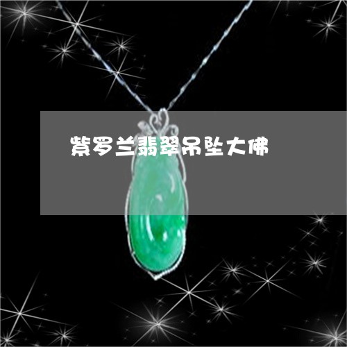 紫罗兰翡翠吊坠大佛/2023041300482