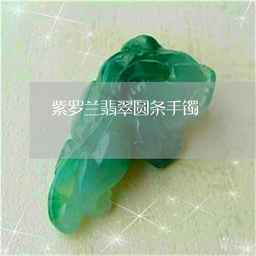 紫罗兰翡翠圆条手镯/2023041353616 紫罗兰翡翠圆条手镯/2023041353616