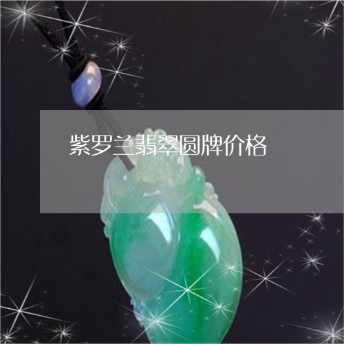 紫罗兰翡翠圆牌价格/2023041374729 紫罗兰翡翠圆牌价格/2023041374729