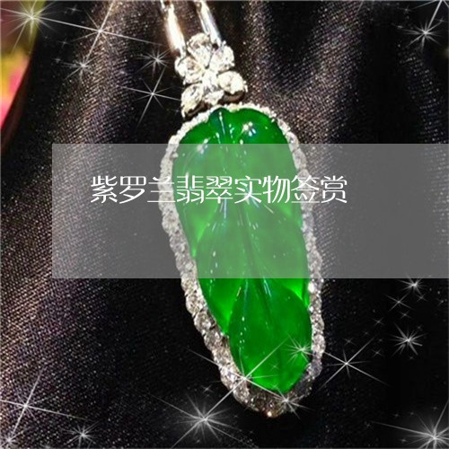 紫罗兰翡翠实物签赏/2023041393816