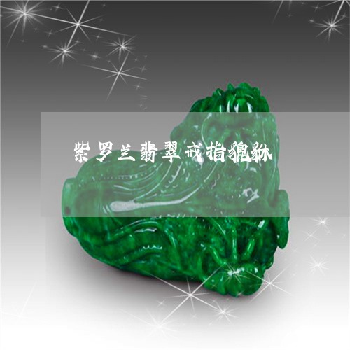 紫罗兰翡翠戒指貔貅/2023041383805 紫罗兰翡翠戒指貔貅/2023041383805