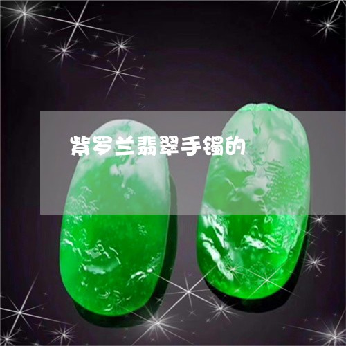 紫罗兰翡翠手镯的/2023031515048 紫罗兰翡翠手镯的/2023031515048