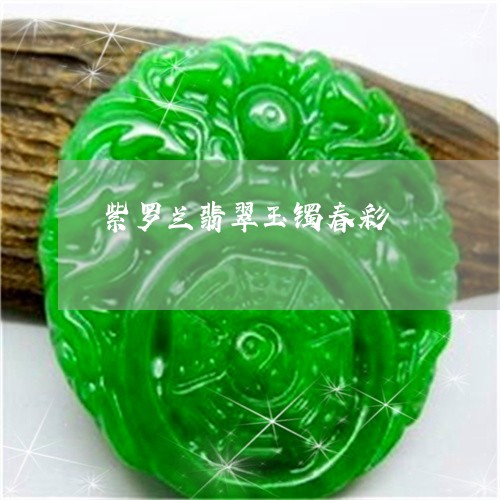 紫罗兰翡翠玉镯春彩/2023041355049