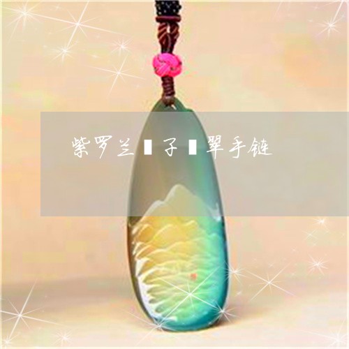 紫罗兰镯子翡翠手链/2023041340372 紫罗兰镯子翡翠手链/2023041340372