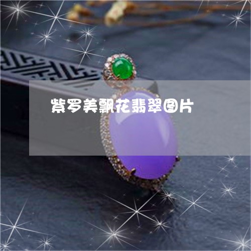 紫罗美飘花翡翠图片/2023041364038