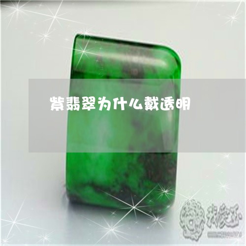 紫翡翠为什么戴透明/2023041315140 紫翡翠为什么戴透明/2023041315140