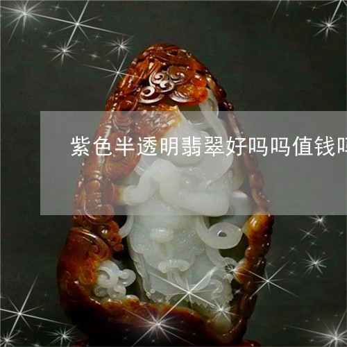 紫色半透明翡翠好吗吗值钱吗/2023071249593