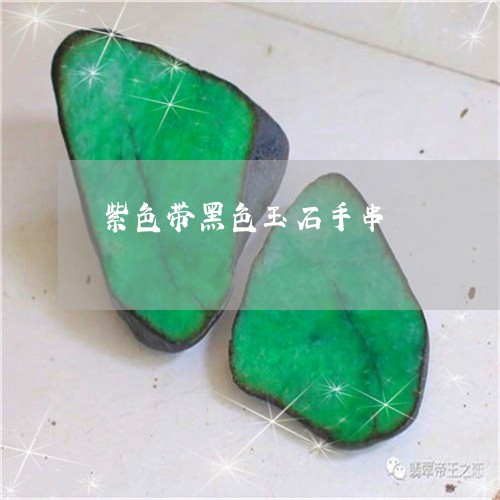 紫色带黑色玉石手串/2023041241513 紫色带黑色玉石手串/2023041241513