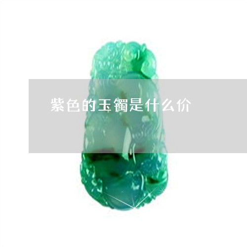 紫色的玉镯是什么价/2023041218383