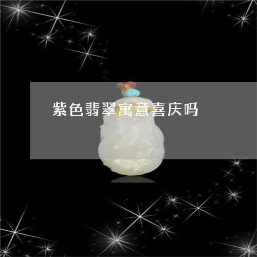 紫色翡翠寓意喜庆吗/2023041209683