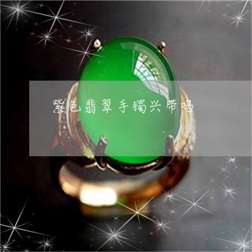 紫色翡翠手镯兴带吗/2023041226268